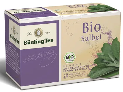 B&uuml;nting Tee Salbei 20 x 2g Teebeutel, Bio